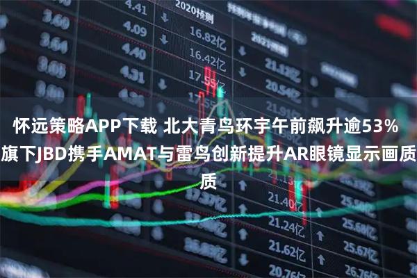 怀远策略APP下载 北大青鸟环宇午前飙升逾53% 旗下JBD携手AMAT与雷鸟创新提升AR眼镜显示画质