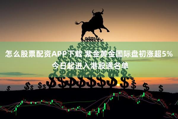 怎么股票配资APP下载 紫金黄金国际盘初涨超5% 今日起进入港股通名单
