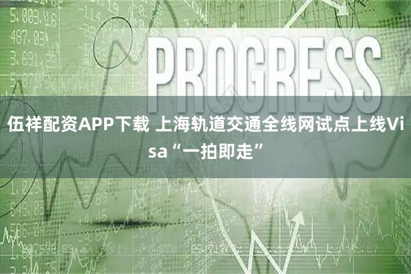 伍祥配资APP下载 上海轨道交通全线网试点上线Visa“一拍即走”