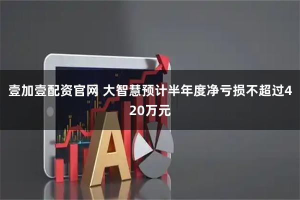 壹加壹配资官网 大智慧预计半年度净亏损不超过420万元
