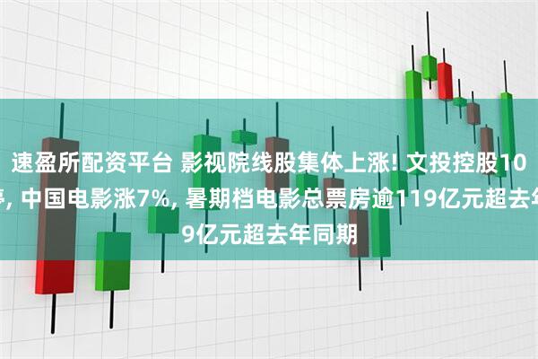 速盈所配资平台 影视院线股集体上涨! 文投控股10%涨停, 中国电影涨7%, 暑期档电影总票房逾119亿元超去年同期