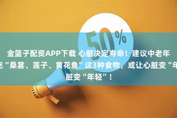 金篮子配资APP下载 心脏决定寿命！建议中老年：多吃“桑葚、莲子、黄花鱼”这3种食物，或让心脏变“年轻”！